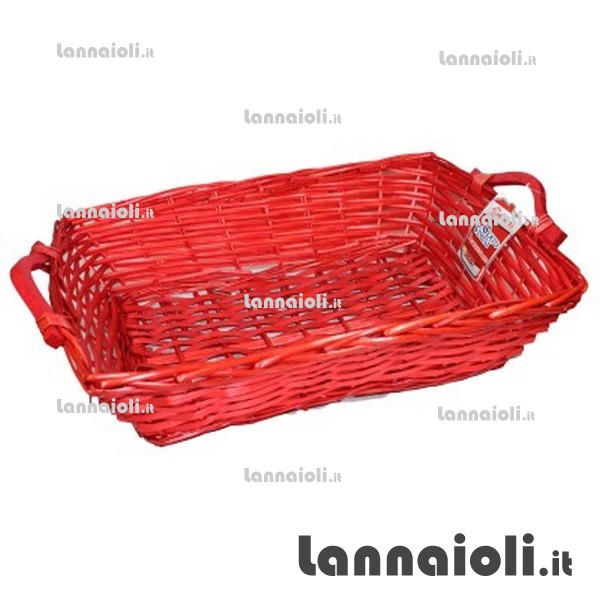 CESTO VIMINI RETTANGOLARE CM.50X39 H13 